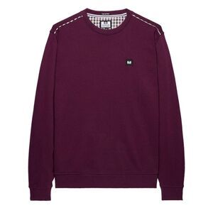 Weekend Offender Mens Vega Crew Neck Sweatshirt / Berry